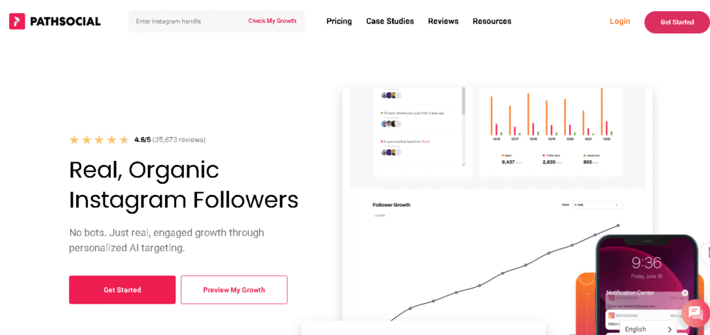 Path Social Organic Instagram Growth Service